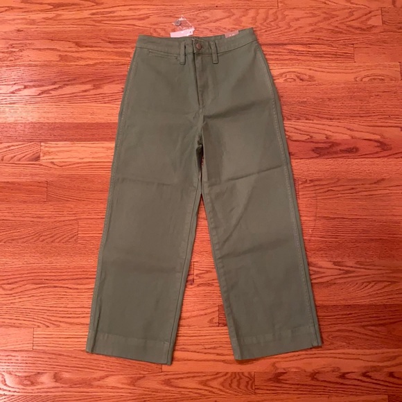 Madewell Pants - Madewell Emmett Wide Leg Crop Pants Size 26